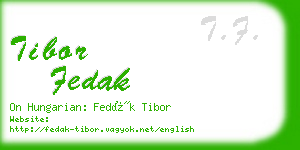 tibor fedak business card